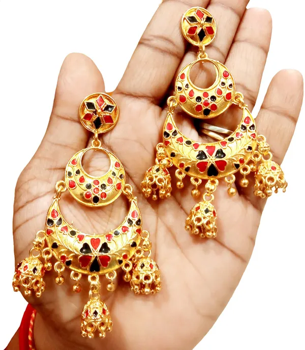 Assamese_Earrings_Copper_Hoop_Earring_For_Girls_&_Women
